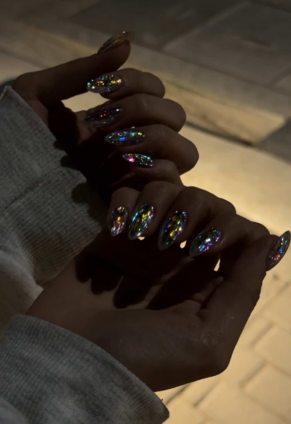 Efecto ice o IA?  #nails #fyp #nailsoftiktok #icenails