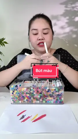 60 bút màu arcylic chưa tới 50 quá rẻ #butmauacrylic #butmauchobe #tomausangtao #tiktokshop 