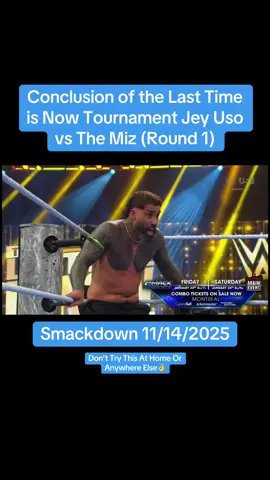 Not A Bad Match👌 #WWE #FridayNightSmackdown #JeyUso #TheMiz