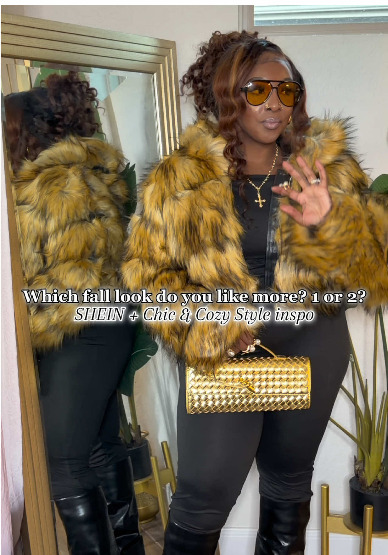 Fall Inspo from @Missguided @anewsta_official @Musera Shops 🤎 . Cute, comfy, and curve-friendly. . Comment below which look is your fave: Look 1 or Look 2 👇🏾 . . Search VM94L on SHEIN and use 25PSslayedbyk829 to enjoy UP TO 90% OFF!💕 . . . Product IDs: . – Look 1 Coat: 42431238 – Look 1 Jumpsuit: 44562555 – Look 2 Top: 44562555 – Look 2 Bottom: 43627779 . Happy shopping babes! . @SHEINUS @SHEIN . #SHEINBigSale #SHEINBlackfriday #SHEINsaveinstyle #ad #fallfashion  