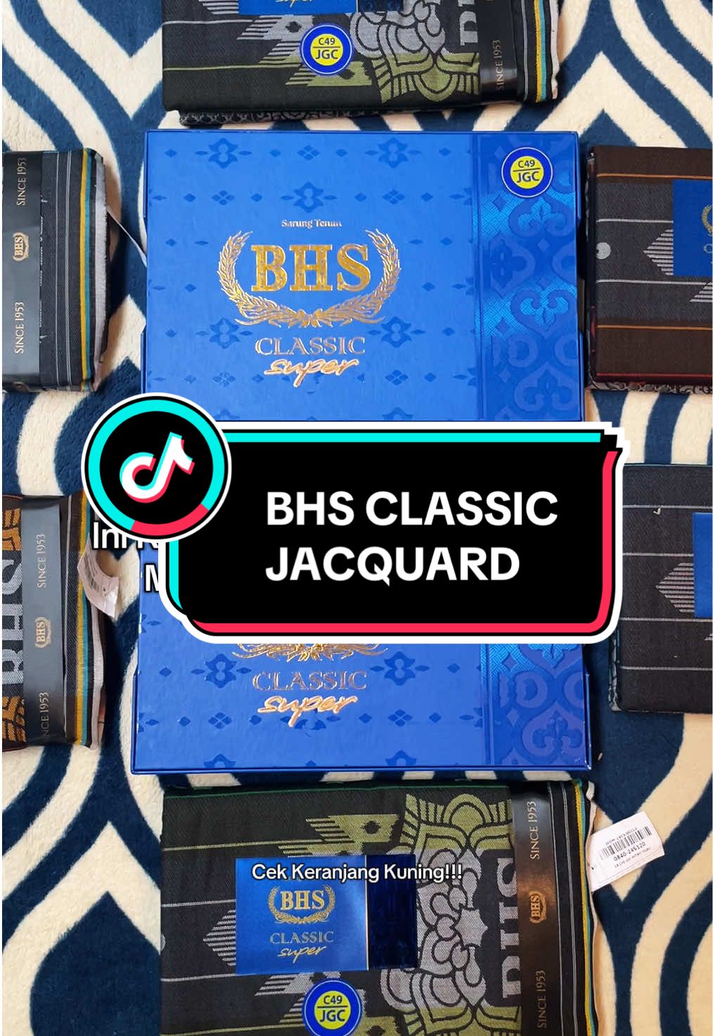 (cek keranjang kuning) sarung BHS Jacquard ready #bhsclassic #bhsclassicjacquard #sarungbhs 