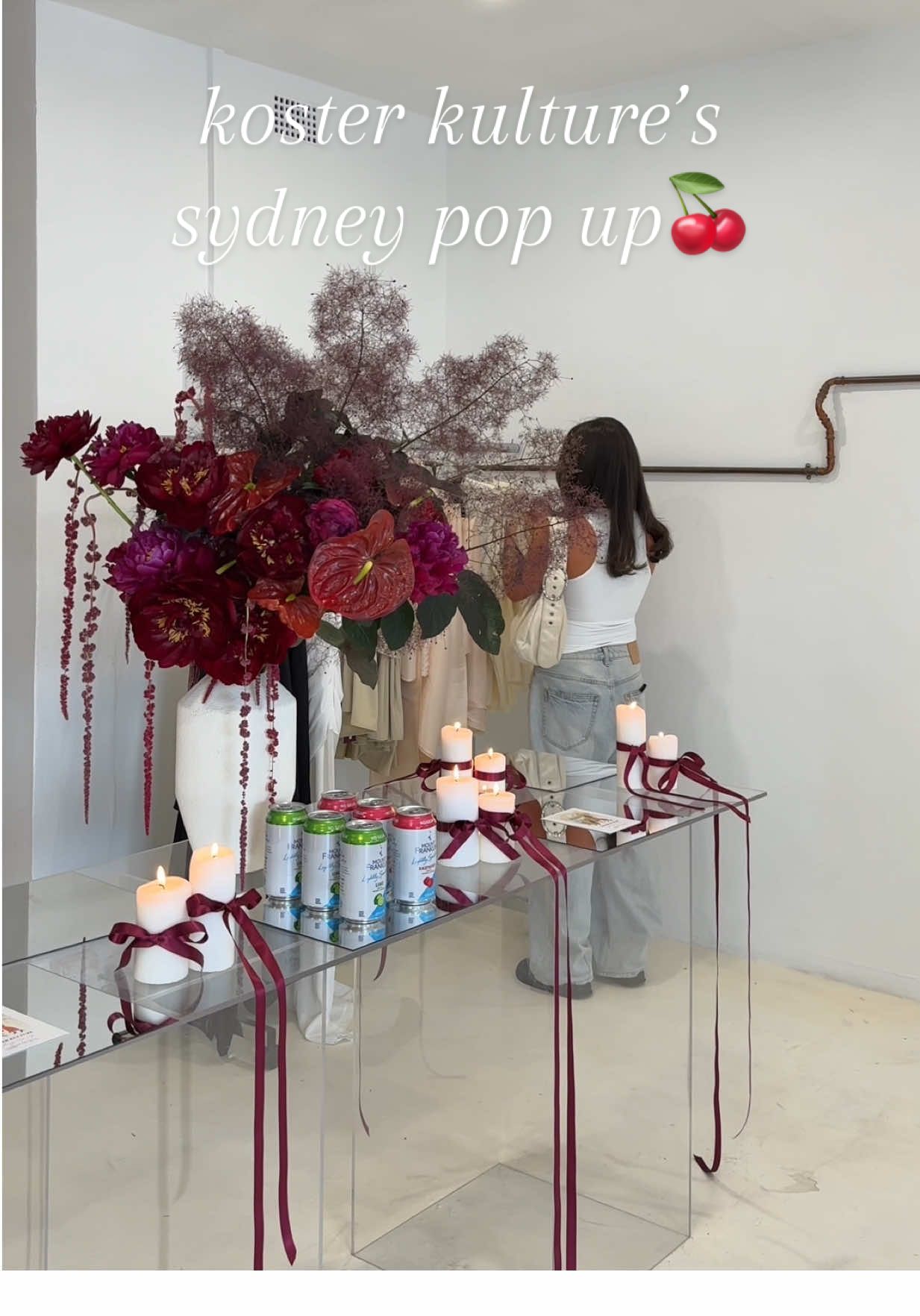 girlies run to @KOSTER KULTURE’s sydney pop up!! on today until 4pm on bondi road🍒 *pr invite #kosterkulture #popup #popupshop #sydney #sydneypopup @Alice | Sydney 