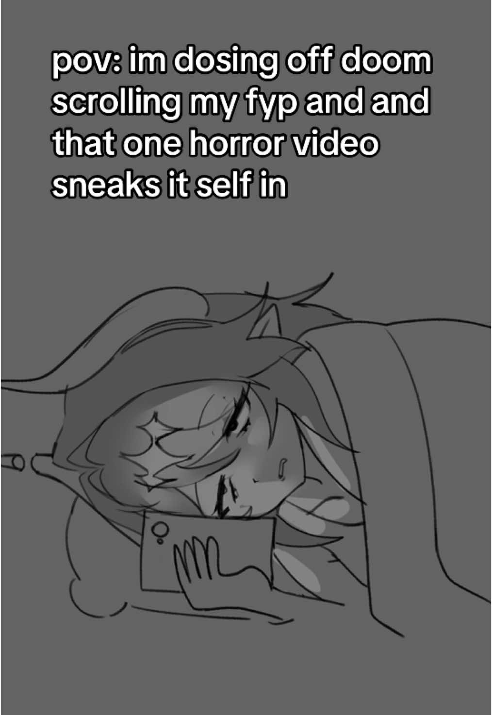 somehow it keeps happening when im about to sleep……💔 #fyp #artist #oc #persona #horrorgame #horror 