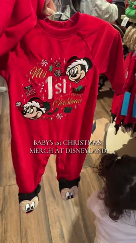 How cute is the baby’s 1st Christmas merch at Disneyland 😍 #disneylandresort #disneylandchristmas #disneychristmas #disneybaby 