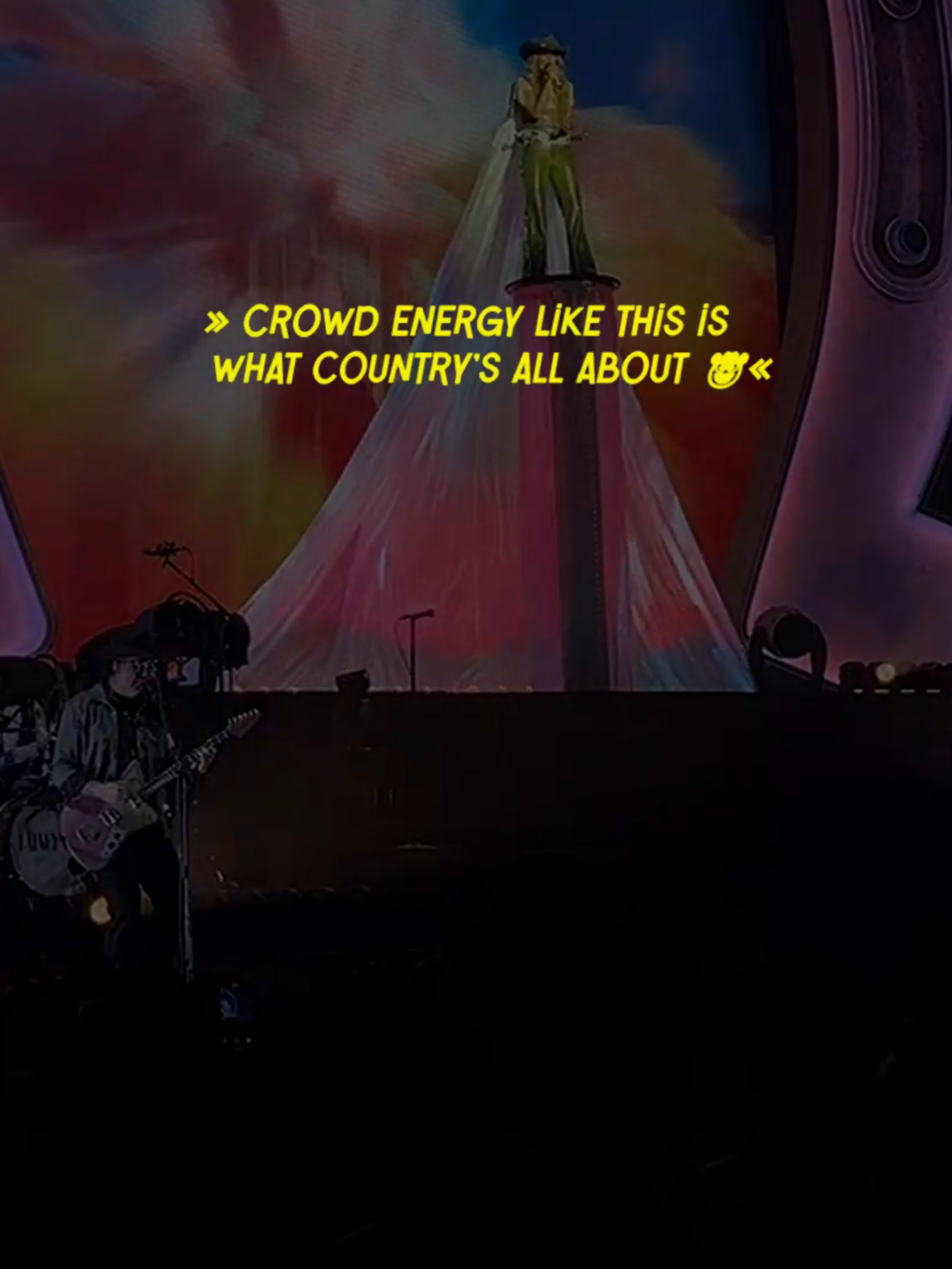 this moment says it all 🎤 #somewhereoverlaredo #whirlwindworldtour #LaineyWilson #CountryMusic #LivePerformance