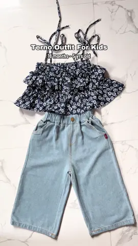 ang ganda netong terno na nabili ko dito para sa anak ko #ternooutfit #outfitforkids #ternooutfitforkids #terno #baggyjeans 