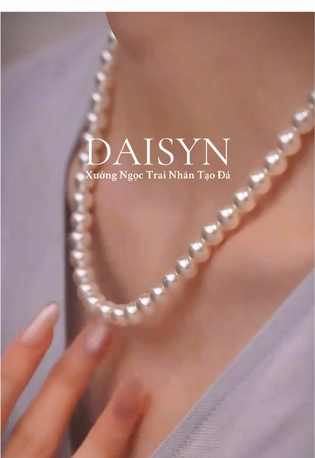 #daychuyenngoctrai #vongcongoctrai  vòng cổ ngọc trai nhân tạo đá