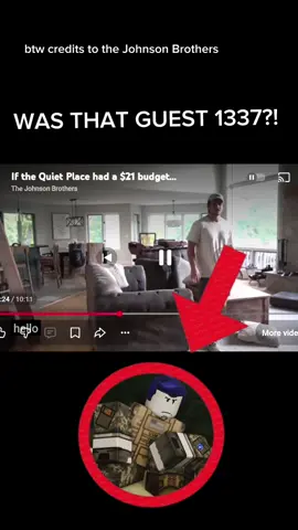 Guest 1337 in a @johnsonbrothers_ video. #roblox #funny #comedy #fyp #forsaken 