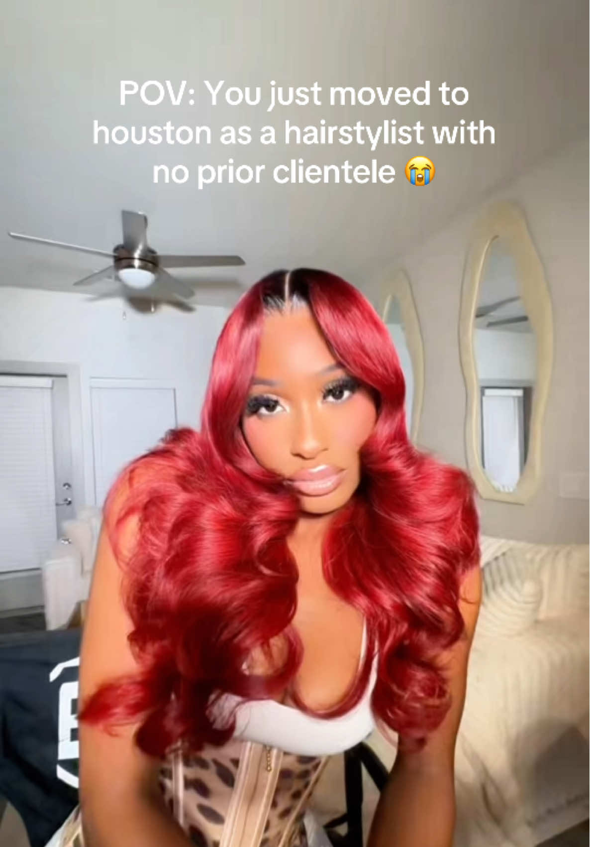 i’m doing $150 wig installs 🥹 Dm me on ig to book my loves ❤️  Let’s get into this custom colored and layers tho 😩😍😍😍 Hair deets: 2x6 closure with 4 bundles custom colored and made into a wig by me ✨ #fyp #houstonhairstylist #redwig 