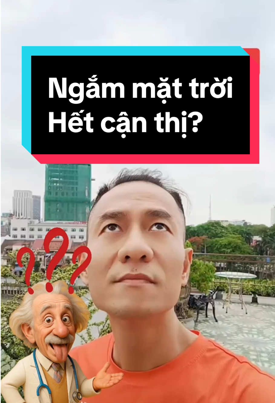 Ngắm mặt trời có giúp hết cận thị không? #doctor #health #suckhoe 