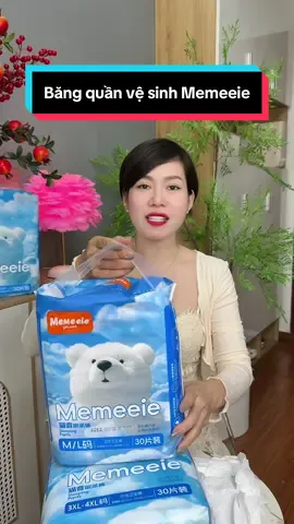 Băng quần vệ sinh Memeeie tiện lợi các chị nha #cindythuytichcuc #bangvesinh #bangvesinhdangquan #bangvesinhsausinh#viral 