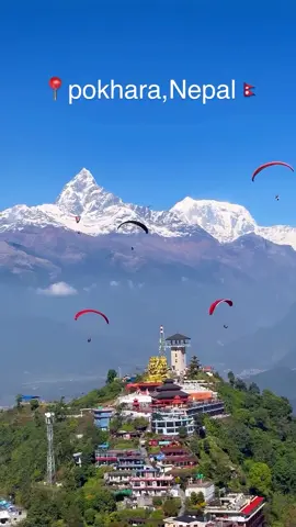 Pokhara’s beauty ❤️😍 #sarangkot #paragliding #himalayas #pokhara #nepal 