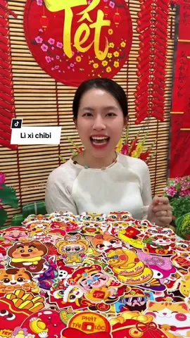 Lì xì chibi nhiều mẫu hoạt hình dễ thương #lixi #lixichibi #baolixi #lixitet2026 #ngocngannga 