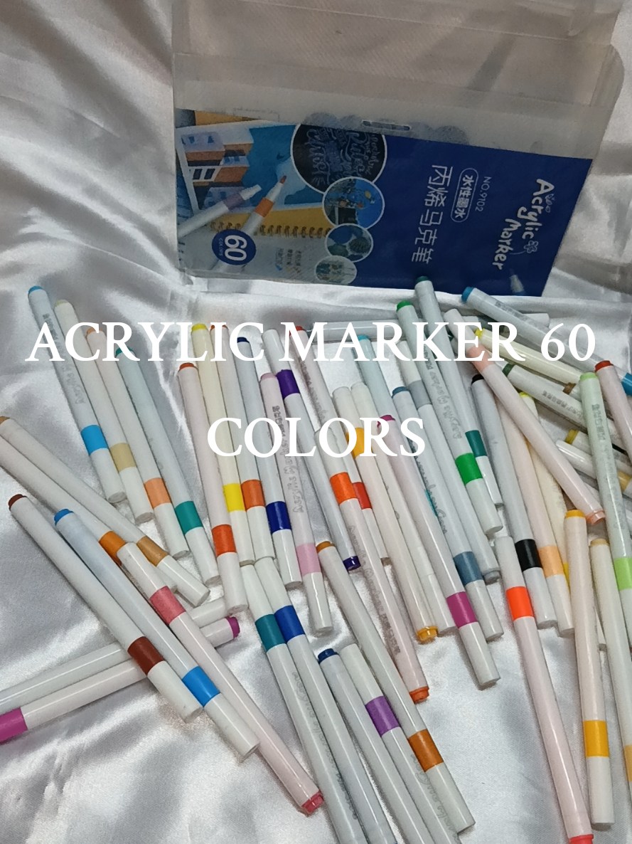 ACRYLIC MARKER 60 COLORS #ACRYLICMARKER #MARKERS #MARKER #ARTSMARKERFORARTS #AAKIM7002 