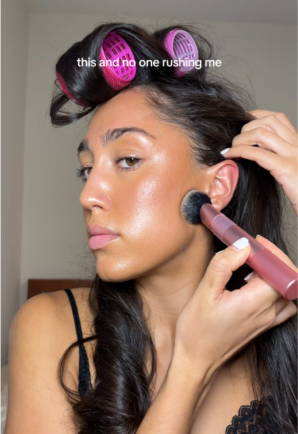 like there is no better feeling than getting ready and not being rushed like at this moment i LOVE being a woman 