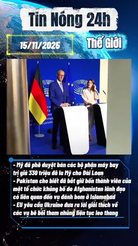 Tin tức nóng quốc tế mới nhất vào trưa ngày 15/11. #tiktoknews #tintuc24h #tinnong24h #tintucquocte #fyp