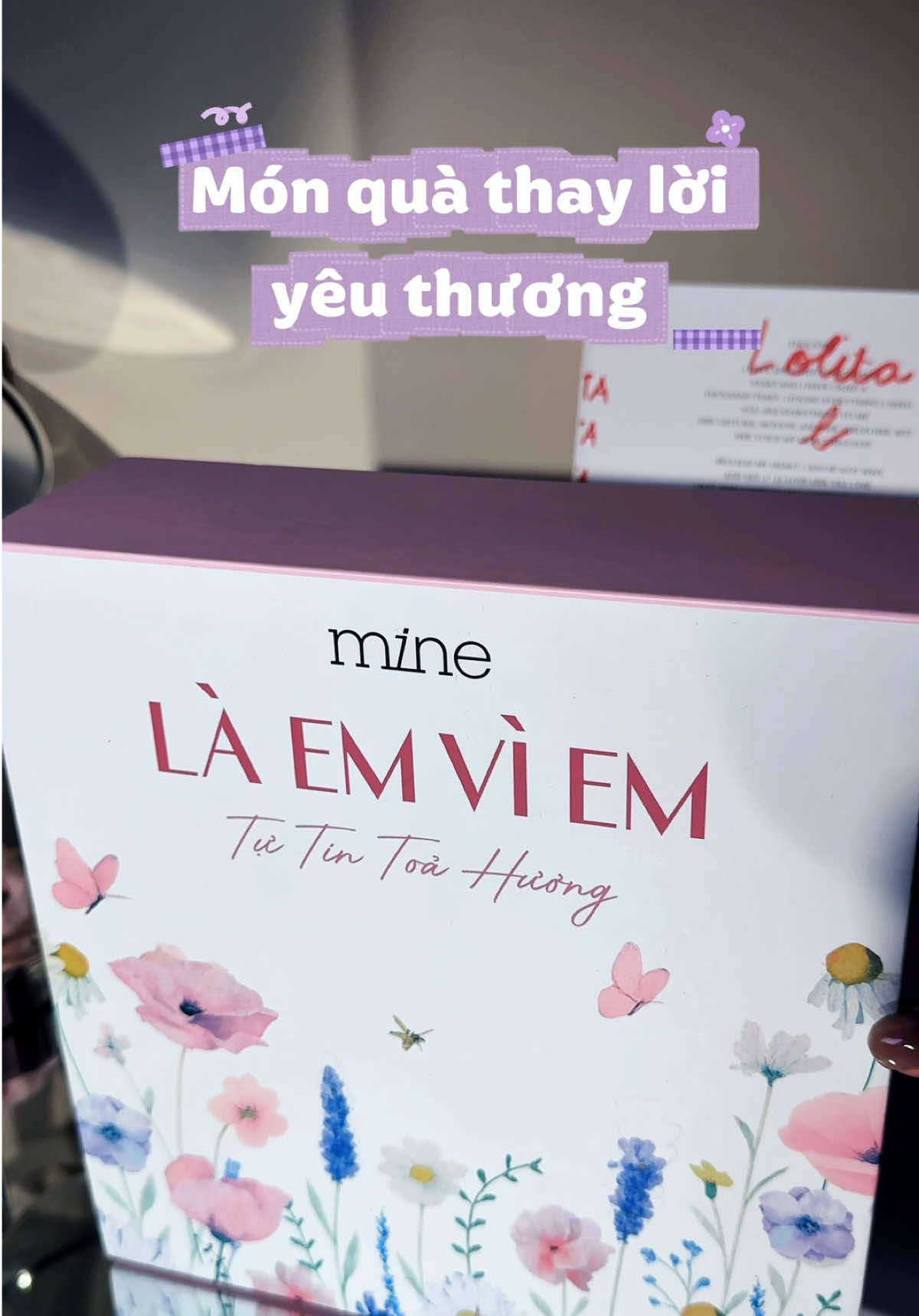 Vừa là một món quà tri ân nhà giáo, vừa là món quà tặng người thương không nhân dịp gì cả  #mine #boxquatang #suatamnuochoa #nuochoanu 