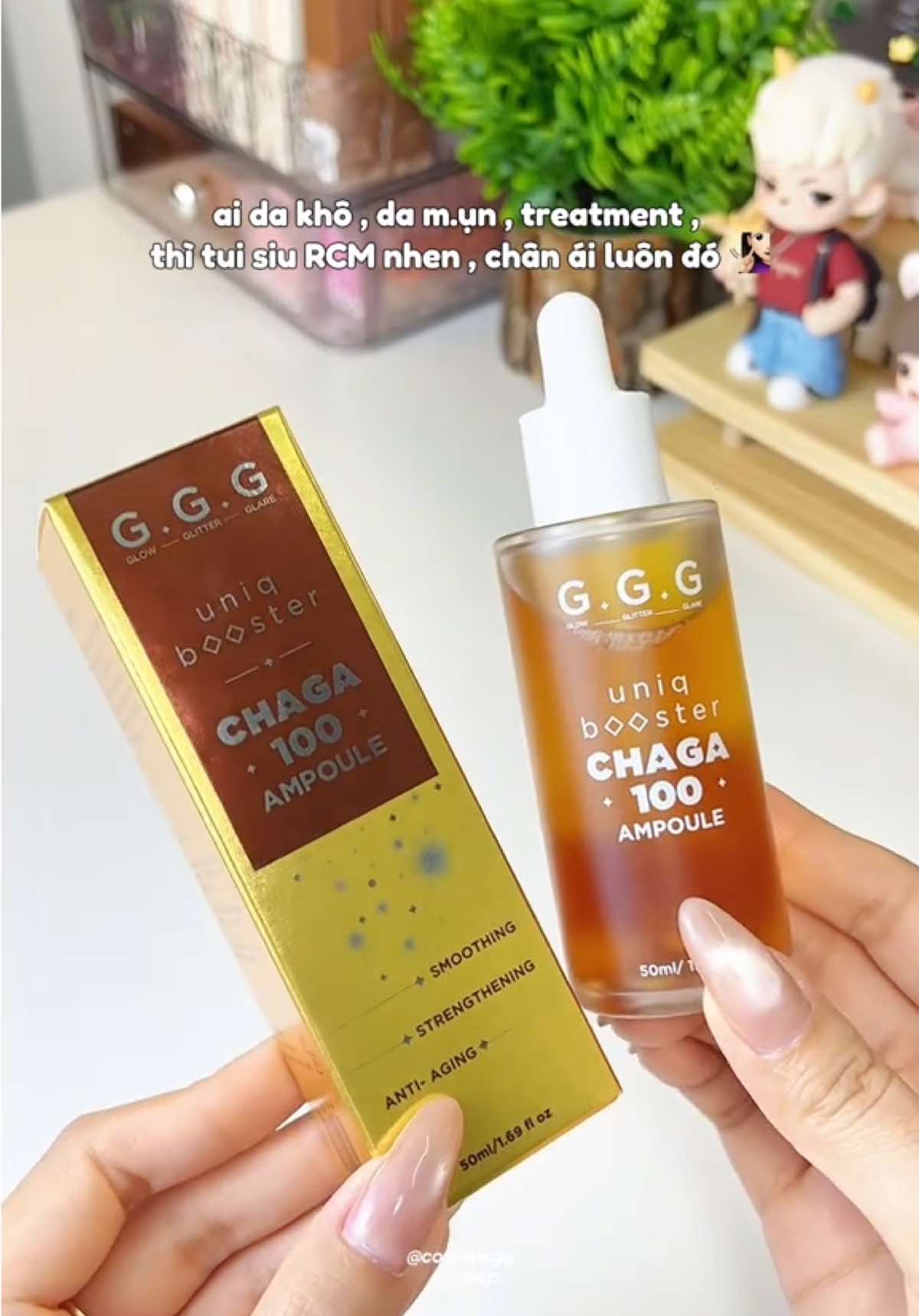serum “ Nấm Booster Chaga “ này cấp ẩm & làm dịu da siu oke luôn á #serumnam#seroster #skincareroutine #reviewlamdep #BeautyTok 