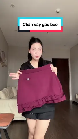 Chân váy gấu bèo trẻ trung, hack dáng #thuydangbacninh 