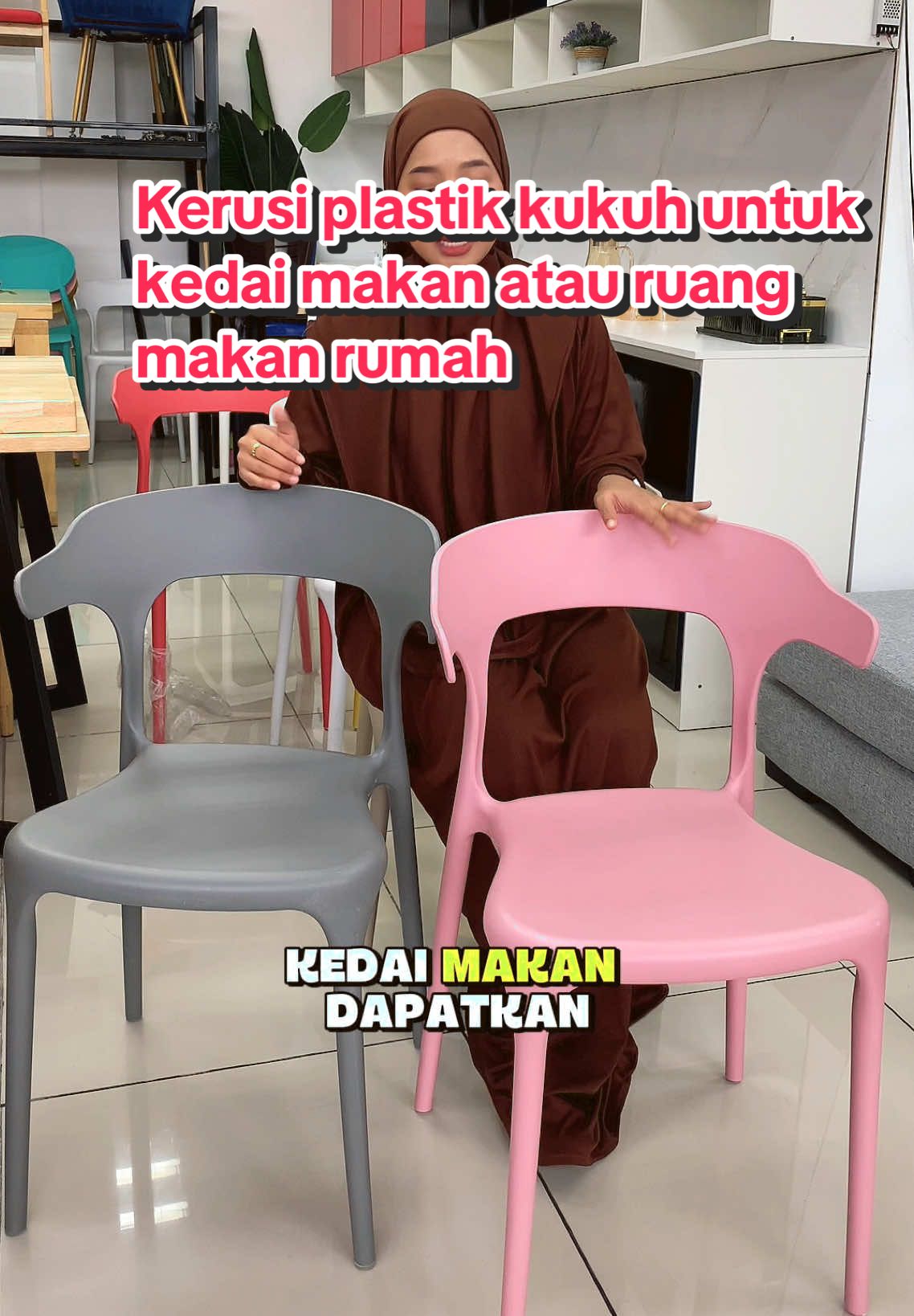 Esty chair tahan lasak kukuh dan kuat, berbaloi beli letak dekat kedai makan, atau ruang makan rumah ✨ #kerusiplastikmurah #chair #kerusikedaimakan #kerusimakanbudget #chairmurah 