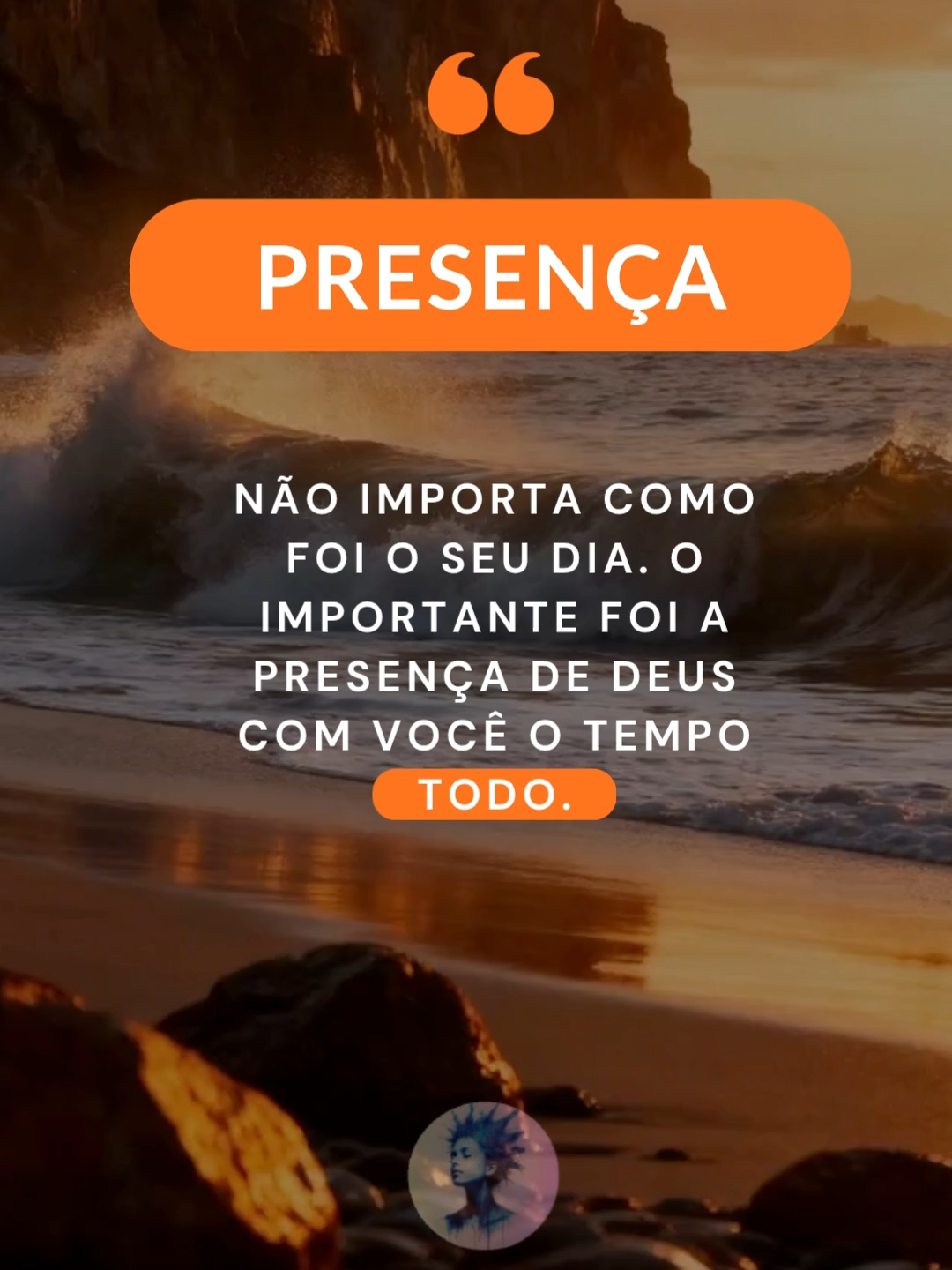 Presença E compartilhe.  .  .  #reflexaododia #frasesmotivadoras #reflexão #mensagem  Você já sentiu uma presença tão forte que fez o tempo parar? porque quando Ele caminha ao seu lado, até o que parece pequeno ganha propósito, e até o que machuca se transforma em força.