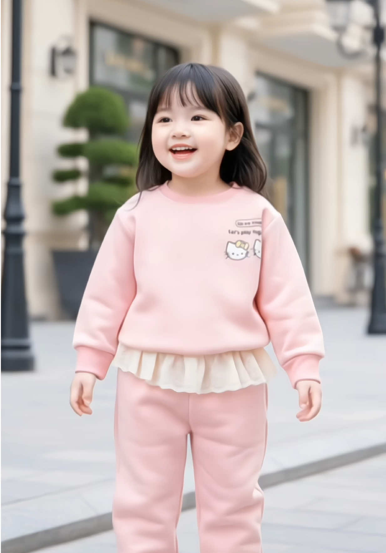 Bộ nỉ thu đông bé gái xinh quá các mom ơi #thoitrangchobe #thoitrangtreem #bonichobe #bonibegai #bonichobegai 