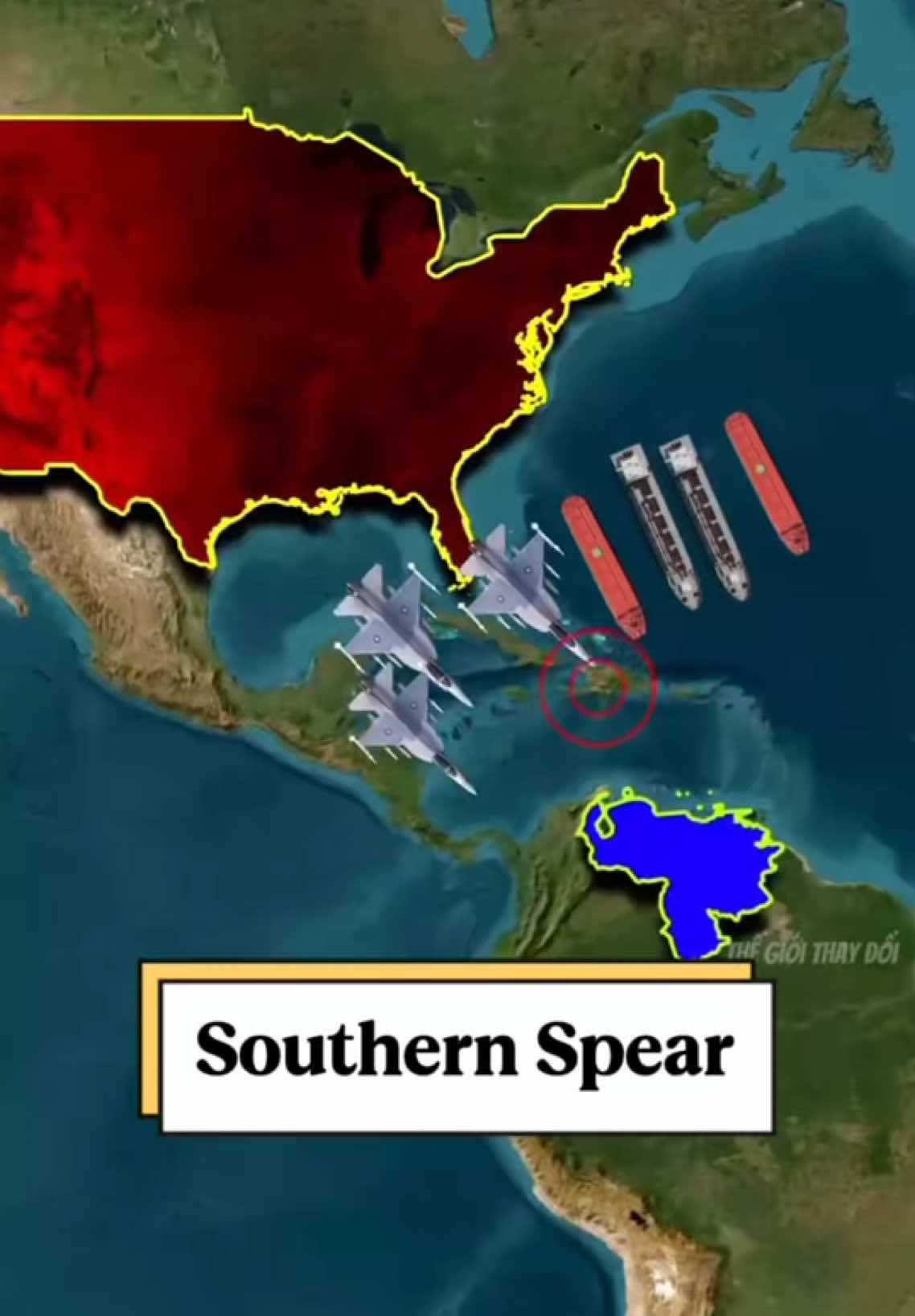 Bộ chiến tranh mỹ ban hành nhiệm vụ Chiến dịch Southern Spear (Mũi Tên Phương Nam) để phòng chống ma túy biên giới. #tiktoknews #usa #venezuela #viral #fyp 