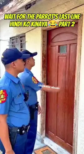 loko ka rico binuking mo amo mo 😂 #funny #police #bird #animals #parrot 