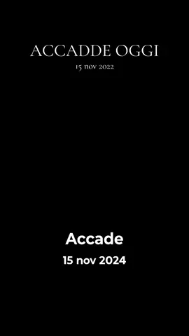 #accadeoggi