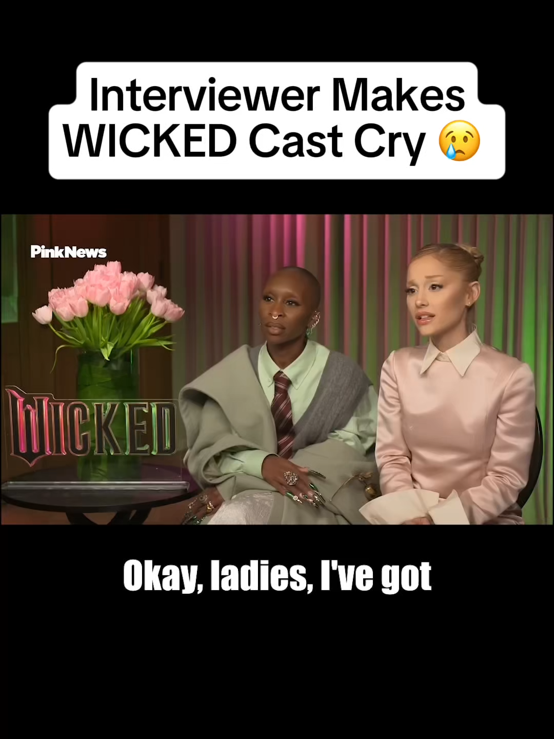 Another Emotional WICKED press tour #wicked #arianagrande