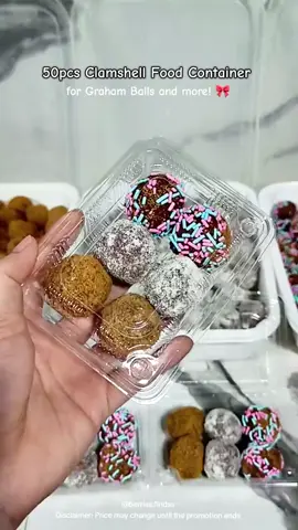 Sofer ganda kapag ganito yung gamit mong packaging sa mga binebenta mo! 😍 #clamshellfoodcontainer #clamshell #clamshellforgrahamballs #grahamballs #grahamballsbusiness 