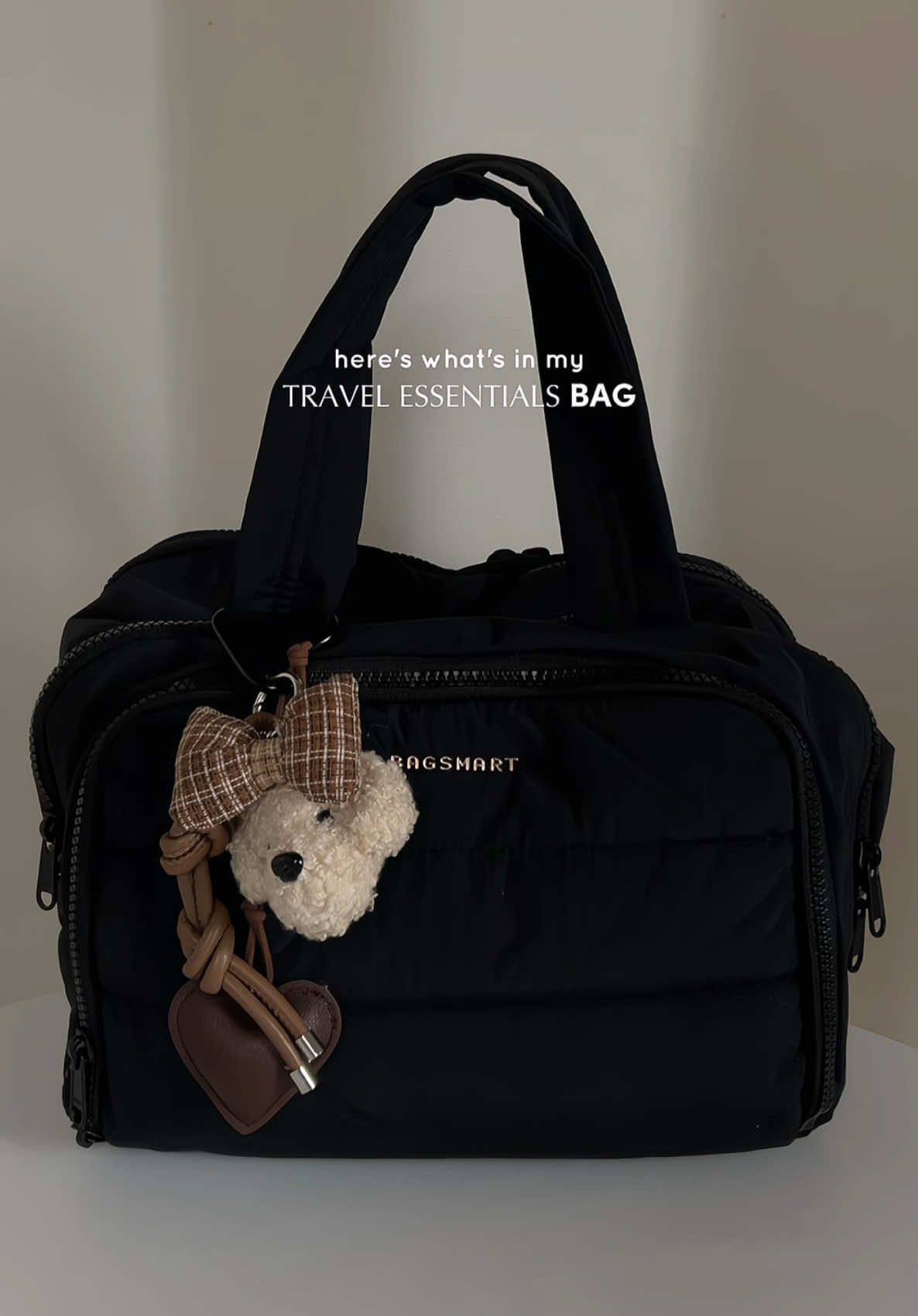 my fave mini travel bag!! super spacious, kasya lahat ng essentials ko :)) @BAGSMART Store toiletry bag #bagsmart #bagsmarttoiletrybag #travelbag 