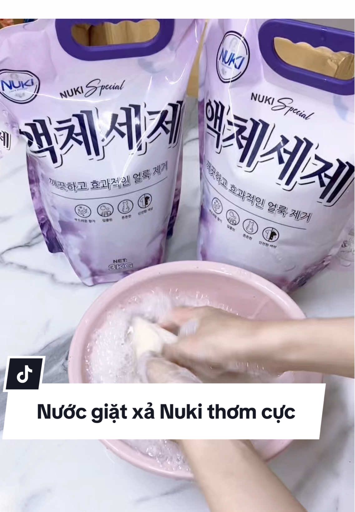 Nước giặt xả Nuki #nuocgiat #nuocgiatnuki #nuocgiatxa #nuki #viral 