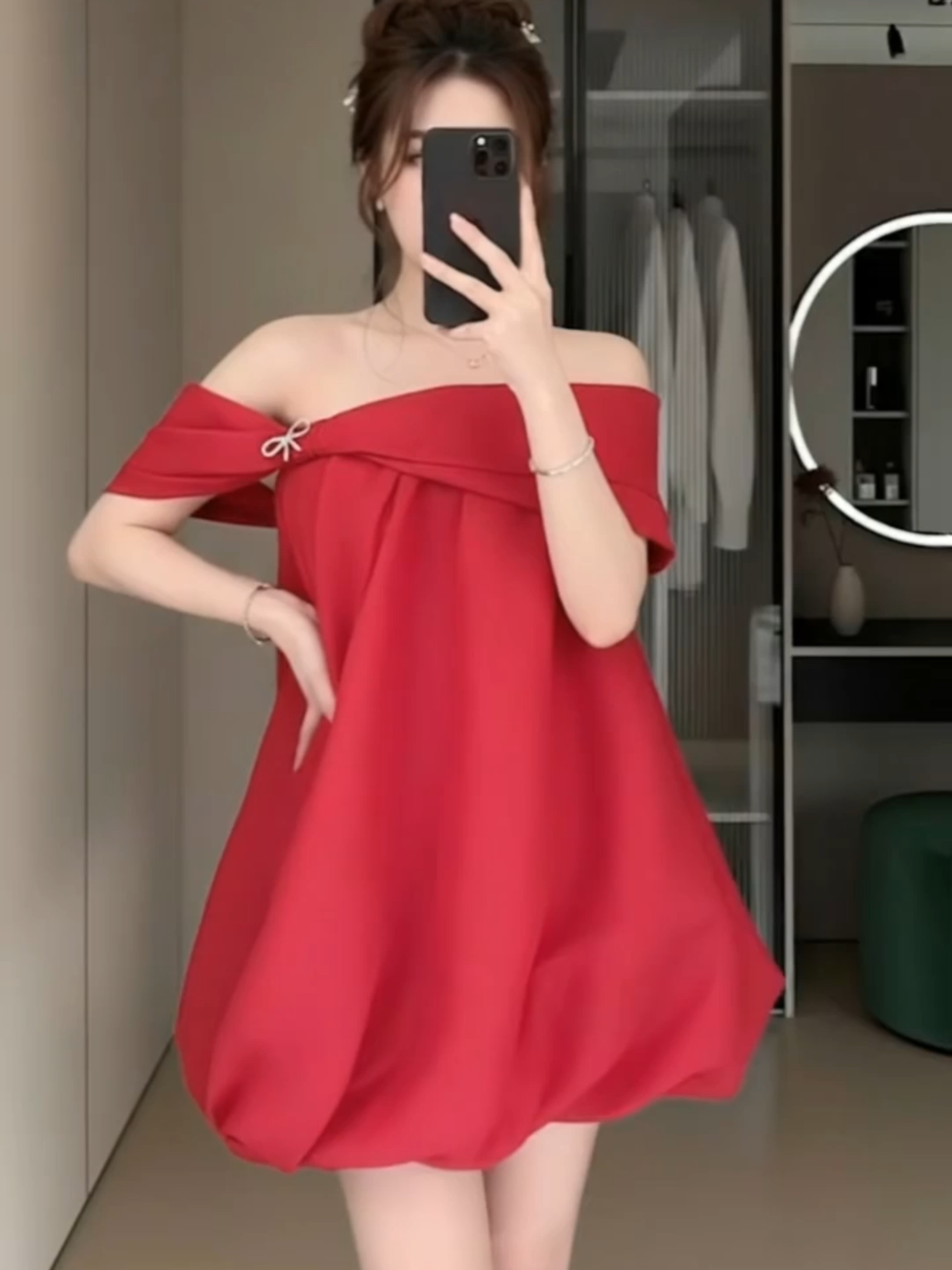 Đầm - Váy Babydoll bí ngô #OOTD #trangphuc #hottrend #thoitrang #vayxinh #setvayxinh #setdoxinh #babydoll #damdutiec