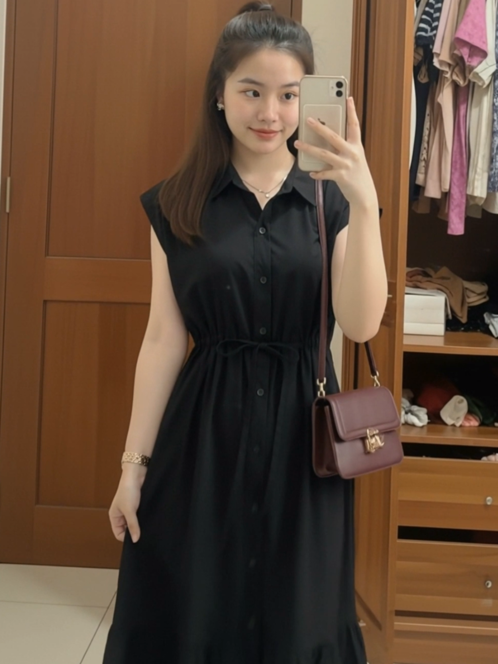 (⁠◍⁠•⁠ᴗ⁠•⁠◍⁠)🖤 #mididress #fyp 