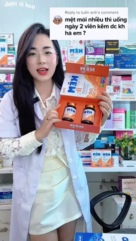 Mệt mỏi nhiều thì uống ngày 2 viên Kẽm có được không em? #duocsihoa #kẽm #dsd 