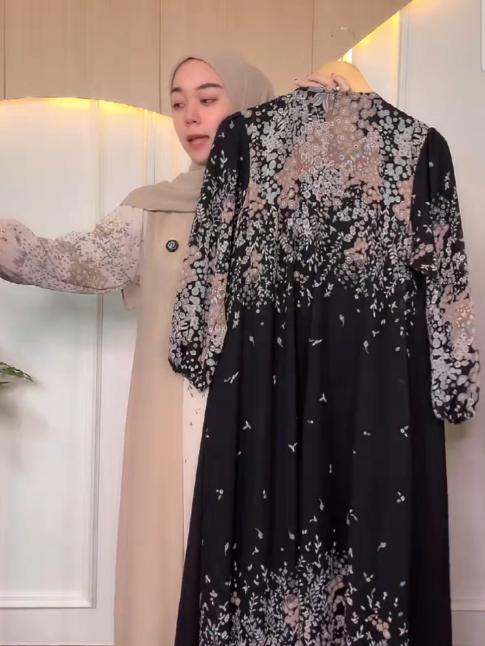 Shakira Dress Gamis Set Hijab #sipalingaffiliate #cekkeranjang #gamis #kekinian #fypage 