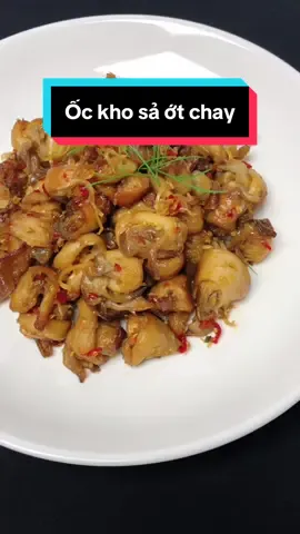“Ốc kho sả ớt chay” làm lần nào là hao cơm lần đó, lâu lâu là thèm hà🥰🥰🥰#monthichnauan #monchay #monchayngon #ockhosaotchay 