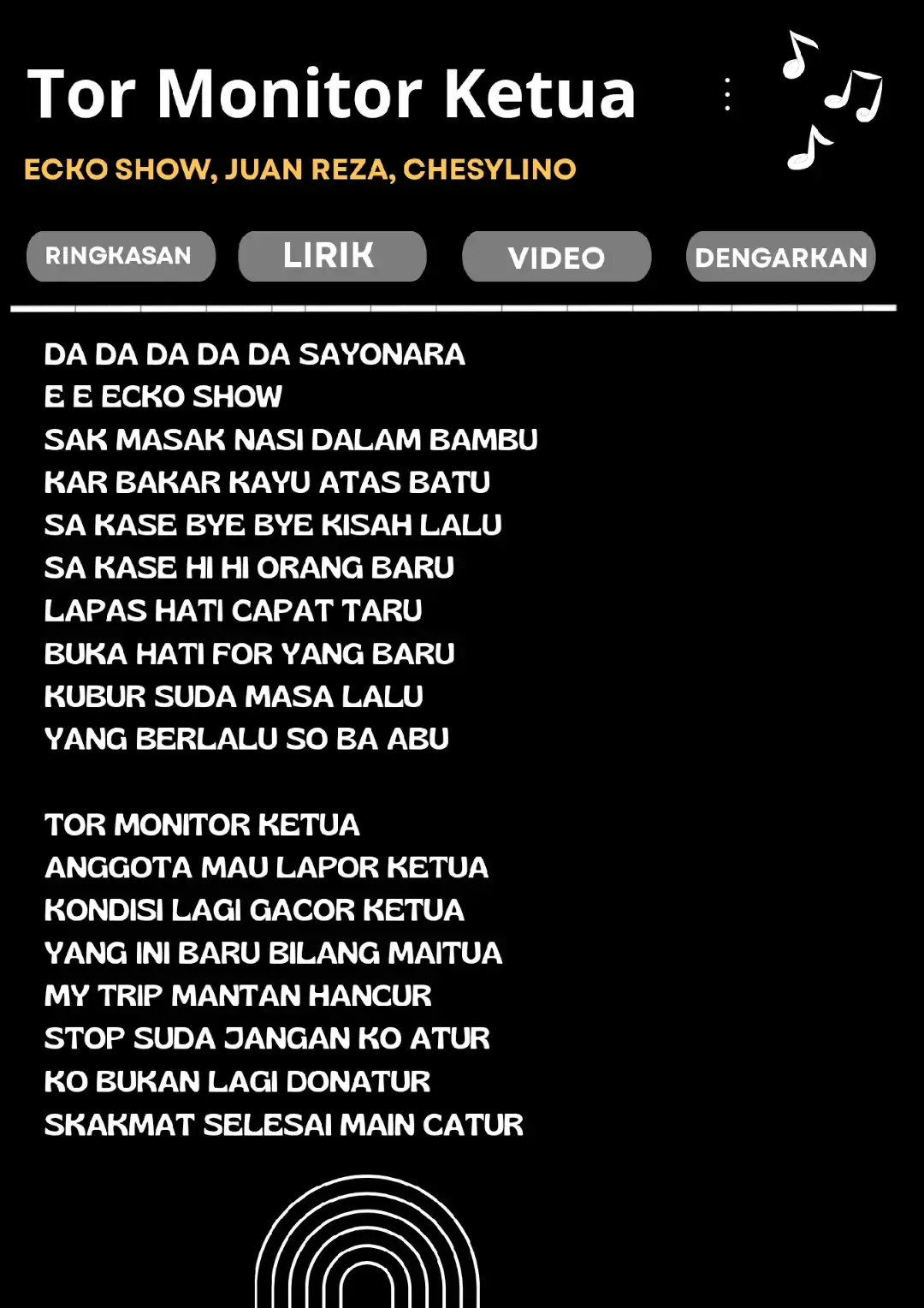 Tor Monitor Ketua  #tormonitorketua #liriklaguviral #lyrics #fyppppppppppppppppppppppp 