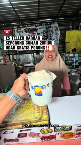 . ‼️ ES TELLER BARBAR SATU PORONG CUMAN 20RIBU DAPET GRATIS PORONG⁉️🤤🔥 . Yo iki lur warung andaanku sing enak dan murah meriah, menu menune favorit semua kalangan lur, panggone neng nggone @kedai_hellboy jujur ki wes ke sekian kali aku baleni rene, soale selain enak regane yo murah meriah tenan, opo meneh sing Special neng kene masakane lengkap dan favorit masyarakat Solo banget, hapie nyediakne aneka menu Mie Dok Dok, Es Buah Jumbo, Es Teller Jumbo, Seblak, Mie Goreng, Nasi Goreng, karo aneka gorengan 😍 . Pas aku rene wingi saiki ternyata yo enek menu anyar Es Teller sak porong regane mung 20K wes oleh GRATIS PORONGE lho, jyan unik tenan, iso nggo nyeger sak omah tenan ki bosss🤣 . Pas njajal es buah karo es telere pancen sweger banget, gek porsine yo wakeh banget, isoh dinggo ngombe sak omah yakin🤣 mie dokdok karo seblake yo sweger poll, cocok tenan dimaem pas hawane adem ngene ki bos😍 . Monggo langsung agendakne rene wae ya, Cocok tenan ki dinggo koe sing hobby makan pedas 😍 pokoke dijamin murah meriah dan marai ketagihan lur 😍 . 🏡 KEDAI HELLBOY @kedai_hellboy  🔰 Jl. Serut rt 04/rw 12 mojosongo,Surakarta (SMA 5 Solo ke utara 300M, ketemu lampu merah perempatan genengan, lanjut ke Utara 50 meter, ada gang pertama belok kiri sekitar 300M) bisa di cari di google maps “kedai hellboy” ☎️ INFO PEMESANAN = 089516177617 ⏰ BUKA JAM 11.00-22.00 WIB . 💰 DETAIL HARGA DAN MENU CEK DI @daftarmenumu #daftarmenu_kedaihellboy . #kulinernengsolo #KNS_kedaihellboy #kns_esbuah #kns_esteler 