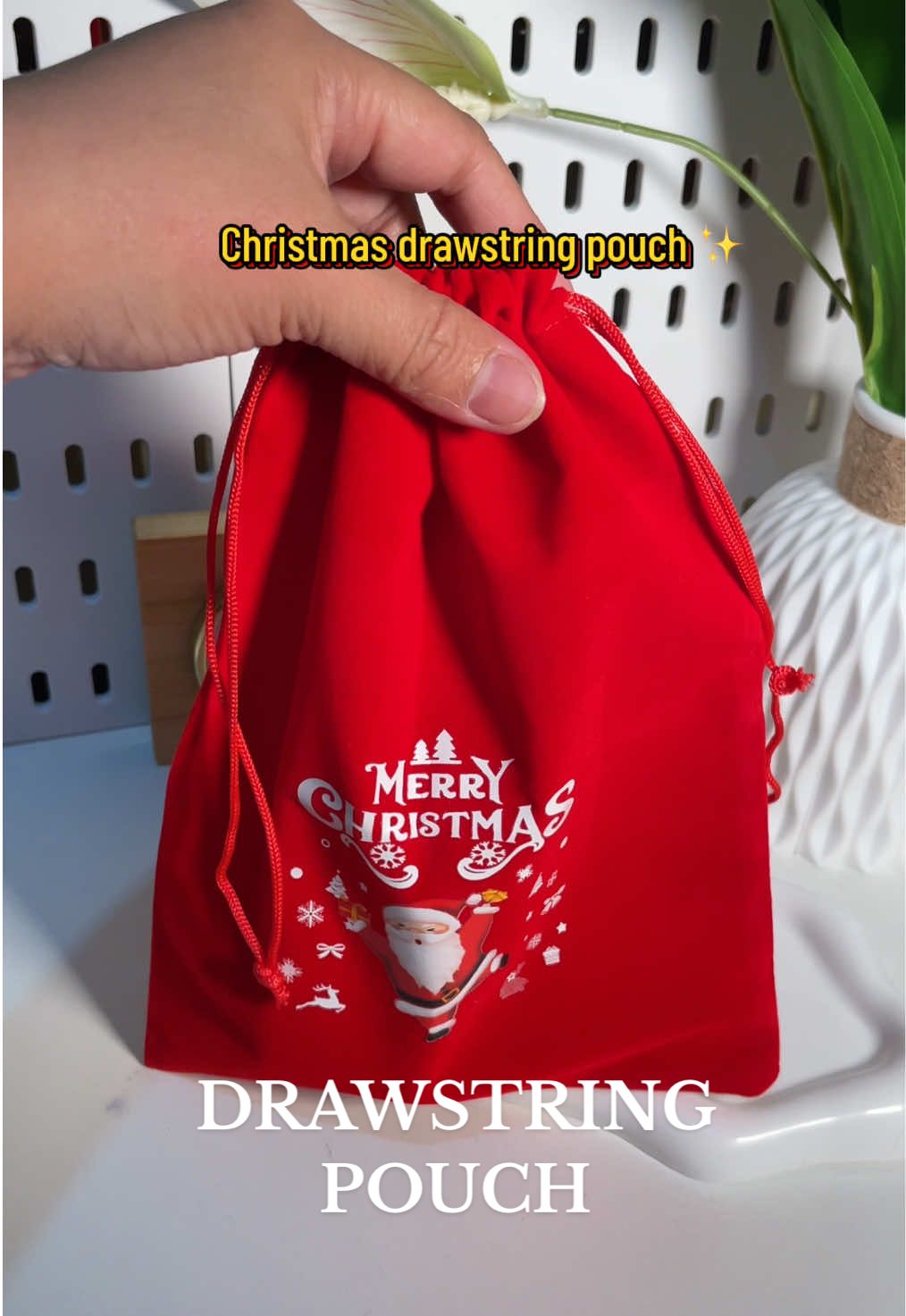 Perfect ngayung xmass!!! #christmasdrawstringbag #drawstringpouch #christmaspouch #fyp 