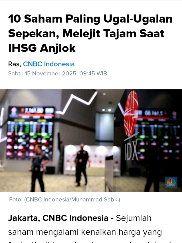 akankah senin lanjut ugal ugalan atau guyur guyuran😂 source/credit : cnbc indonesia #investasisaham #sahamindonesia #saham #ihsg 