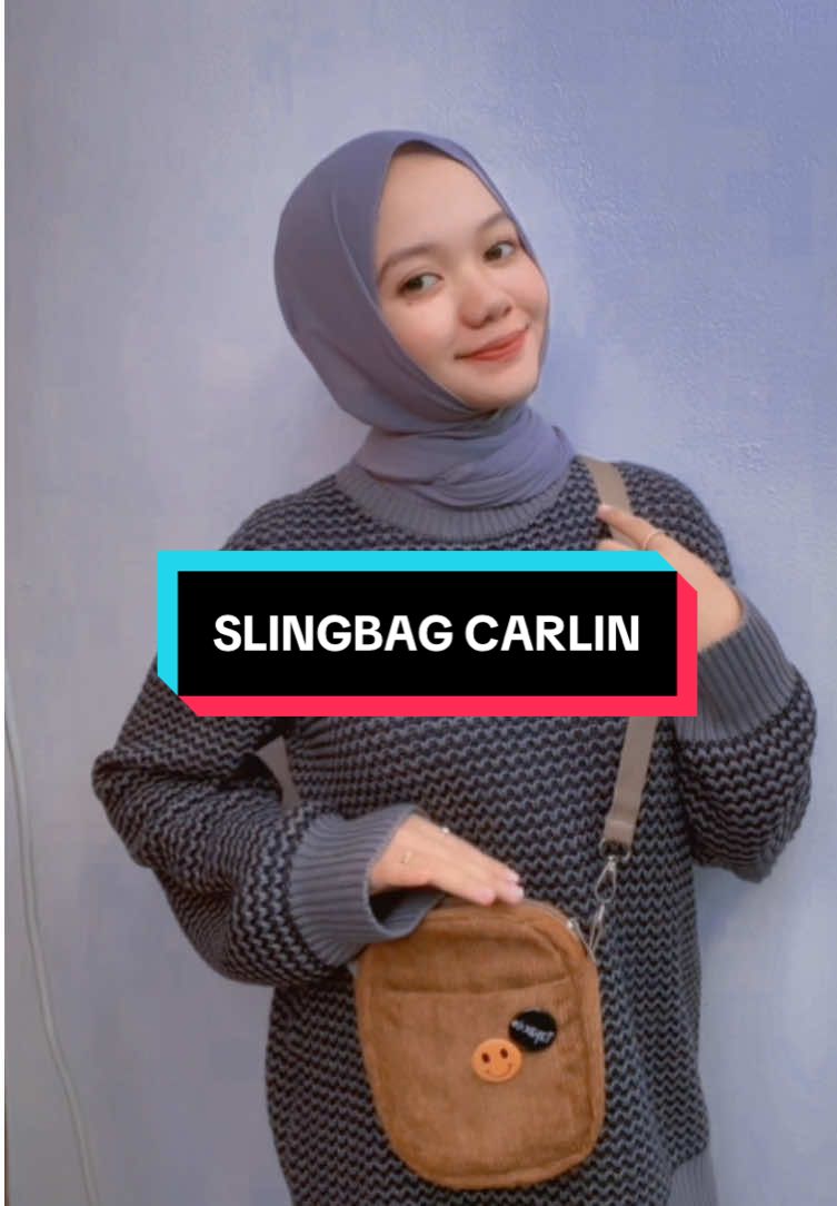 Slingbag carlin bahan coduroy premium dengan model imut cocok untuk temani harianmuuu🫶🏻🛒#fyp #selempang #OOTD #fashion #promo 