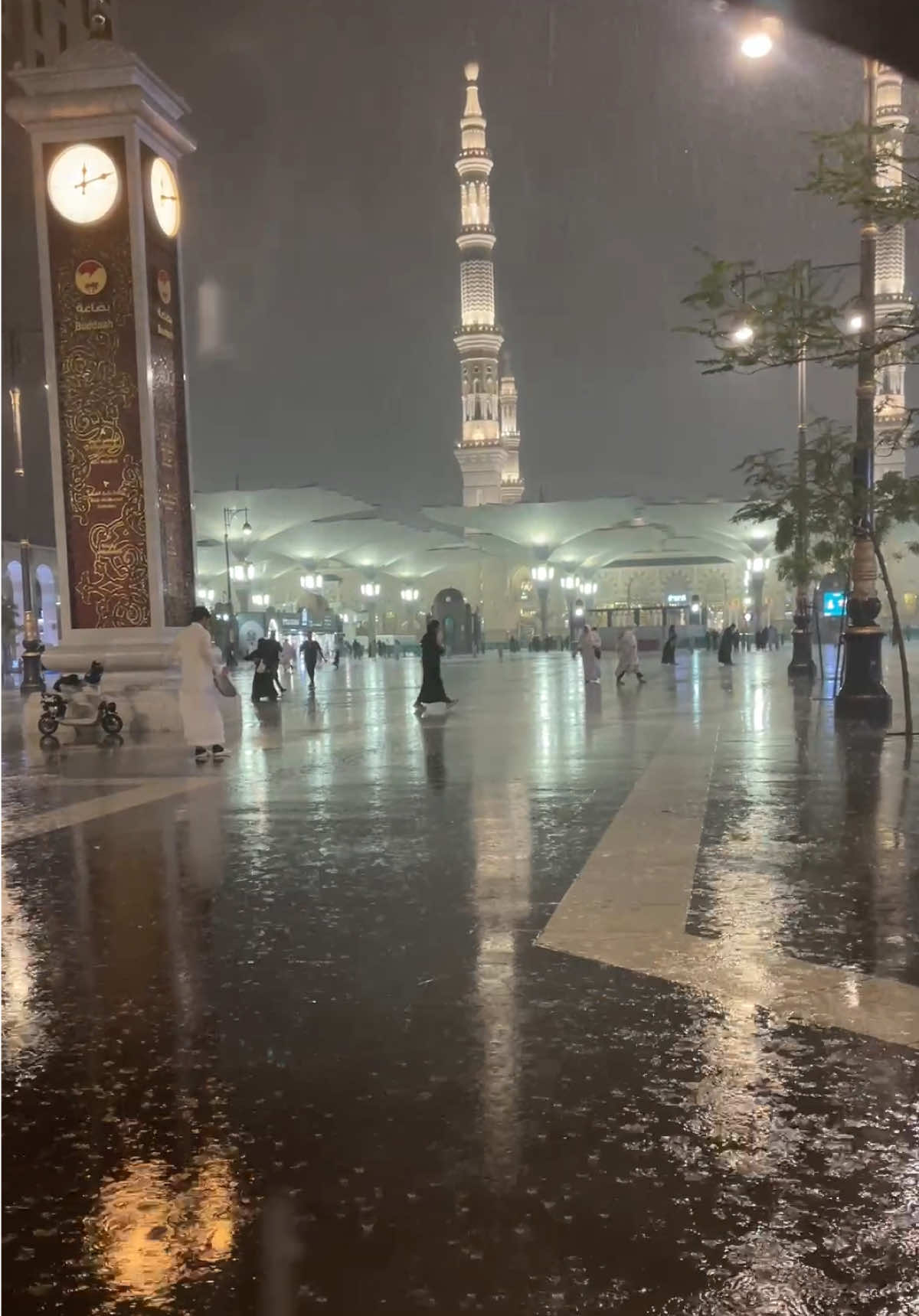 ماشاء الله امطار المدينة☔️⛈️🕌🌴 #المسجد_النبوي #pbuh #المدينة#امطار_المدينه_المنوره  #madinah 
