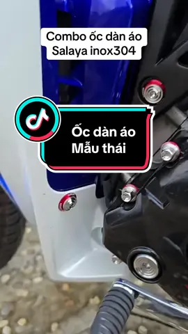 Ốc dàn áo salaya inox304 kèm  lông đền đỏ cho nhiều dòng xe máy #phukienxemay #ocsalaya304 #ocdanao #dochoixemay #xuhuong  @phukienxemay.78  @phukienxemay.78  @phukienxemay.78 