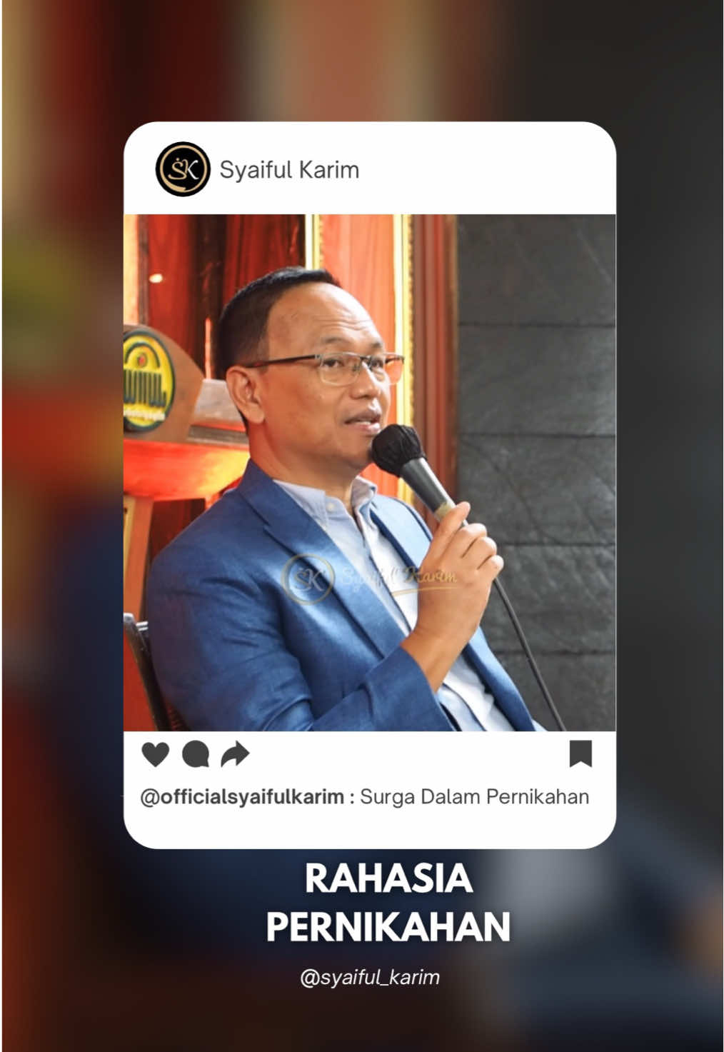 Surga dalam pernikahan #kajianmakrifat #syaifulkarim #ngajidiri #mindfulness #pernikahan 