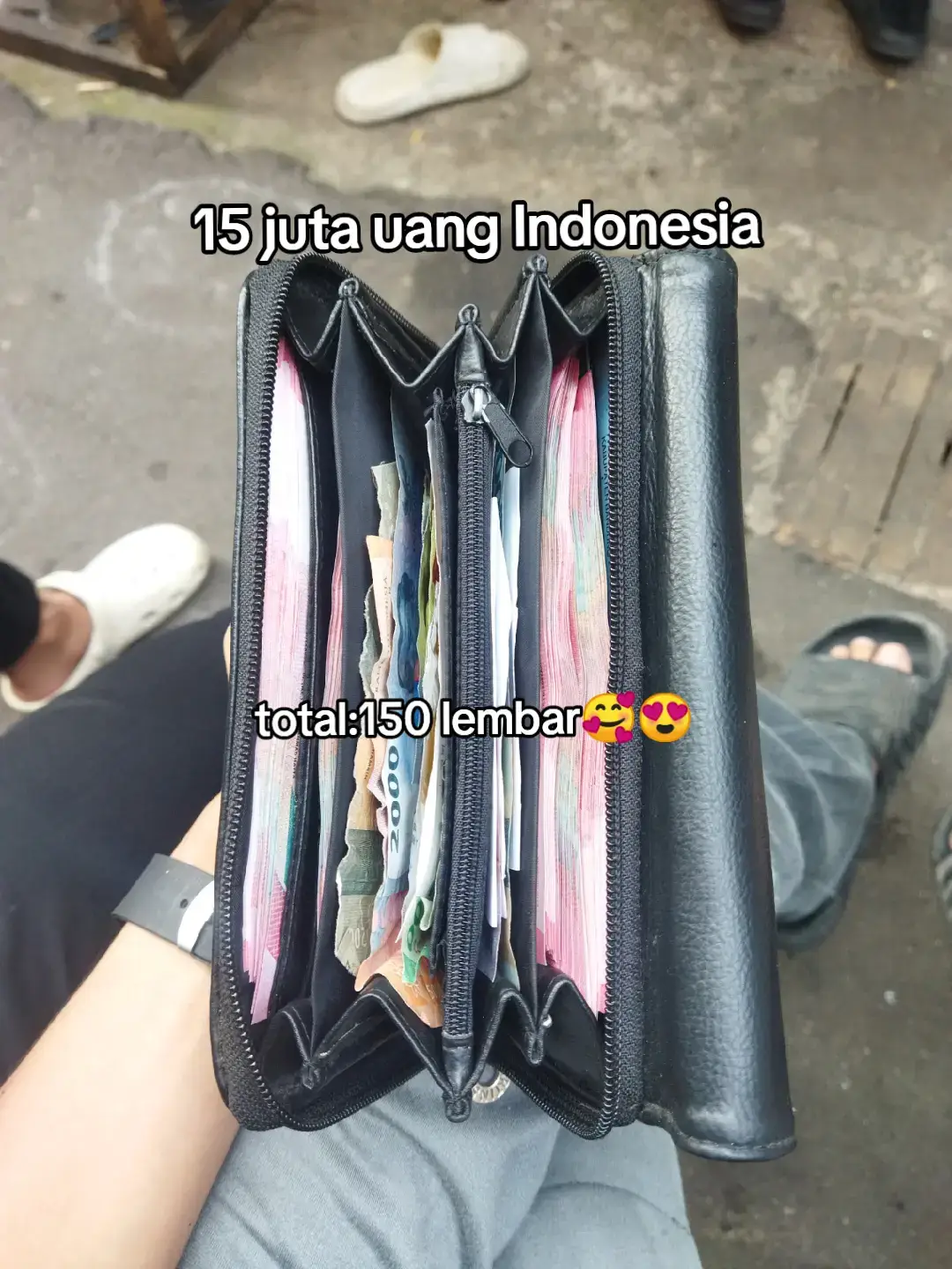 jadi krempeng banget dompet nya 🙂#kenshuseijapan🇮🇩🇯🇵🎌 #yenjepang #rupiahindonesia 