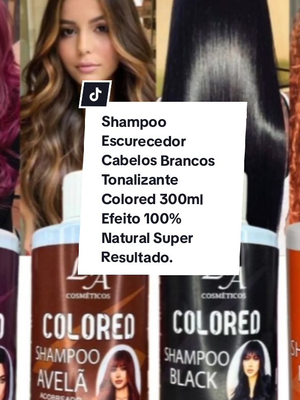 💆🏼‍♀️🧴🪞 Agora ficou fácil, prático e menos danoso cobrir os fios brancos! Olha esse #achadinho da #sho como facilitará sua vida e te deixará jovem e linda, naturalmente! 🤩💆🏼‍♀️🧴🪞 Shampoo Escurecedor Cabelos Brancos Tonalizante Colored 300ml Efeito 100% Natural Super Resultado. #shampoo #tonalizante #cobrefiosbrancos  🆔: ARY-TRF-CXG 🔗: https://s.shopee.com.br/1qUEFw1e0k