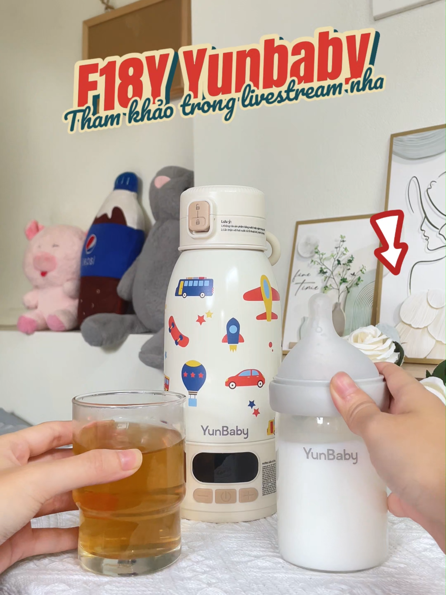 Sợ nhất bé đói mà nước chưa kịp ấm. Giờ thì yên tâm rồi #yunbaby #ỵunbabykids #yunbabyhanoi #f18y #f18yyunbaby #binhdunnuocgiunhiet #binhdunnuocphasua #binhhamsua