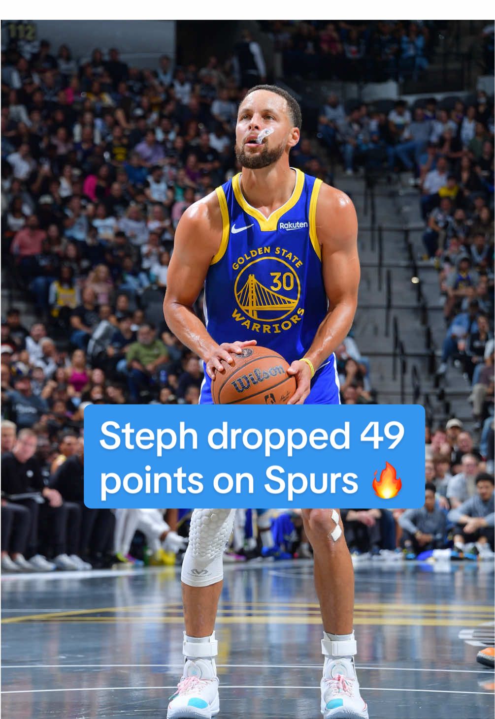 Curry dropped 49 points on Spurs last night 🔥🔥🔥 #stephcurry #curry #goldenstatewarriors #warriors #nbacup 